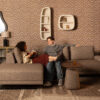 Dutchbone nurgadiivan Shelly Sofa Cinnamon Left Chaise Longue