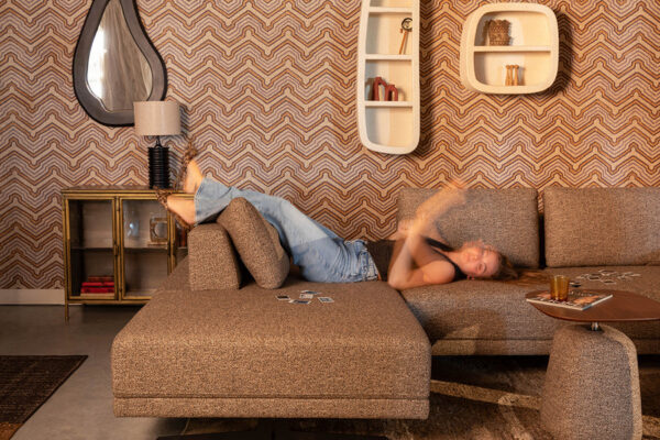 Dutchbone nurgadiivan Shelly Sofa Cinnamon Left Chaise Longue