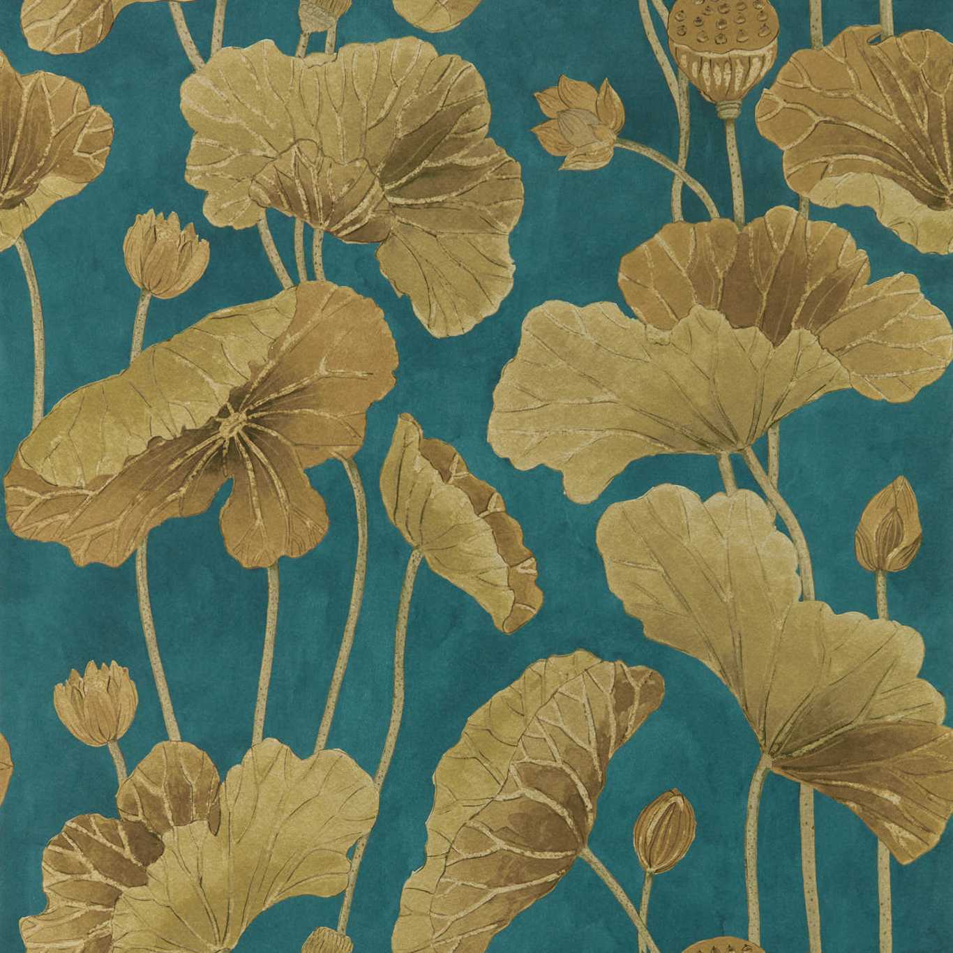 Sanderson tapeet Lotus Leaf