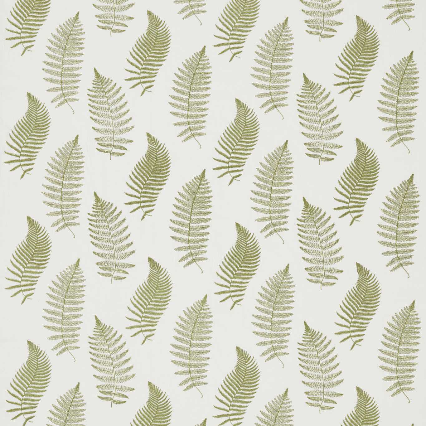 Sanderson kangas Fern Embroidery