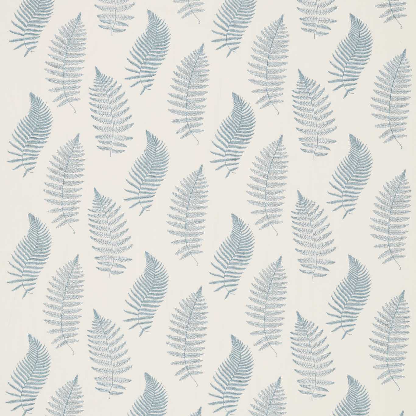 Sanderson kangas Fern Embroidery