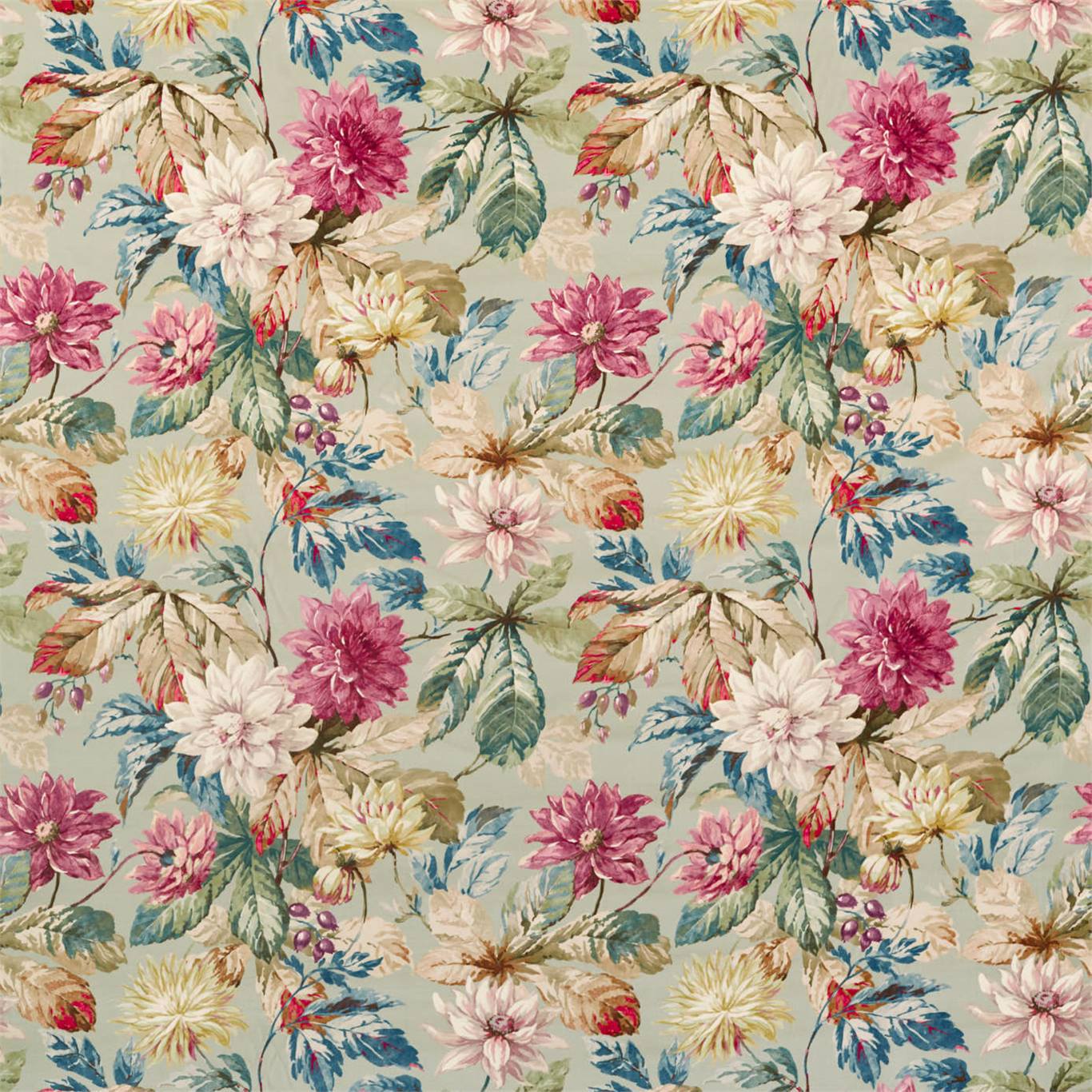 Sanderson kangas Dahlia & Rosehip Velvets