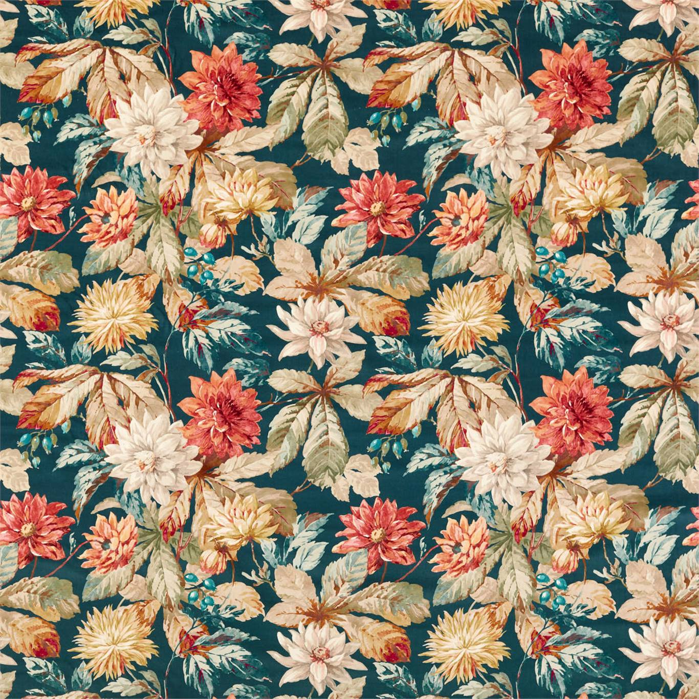 Sanderson kangas Dahlia & Rosehip Velvets