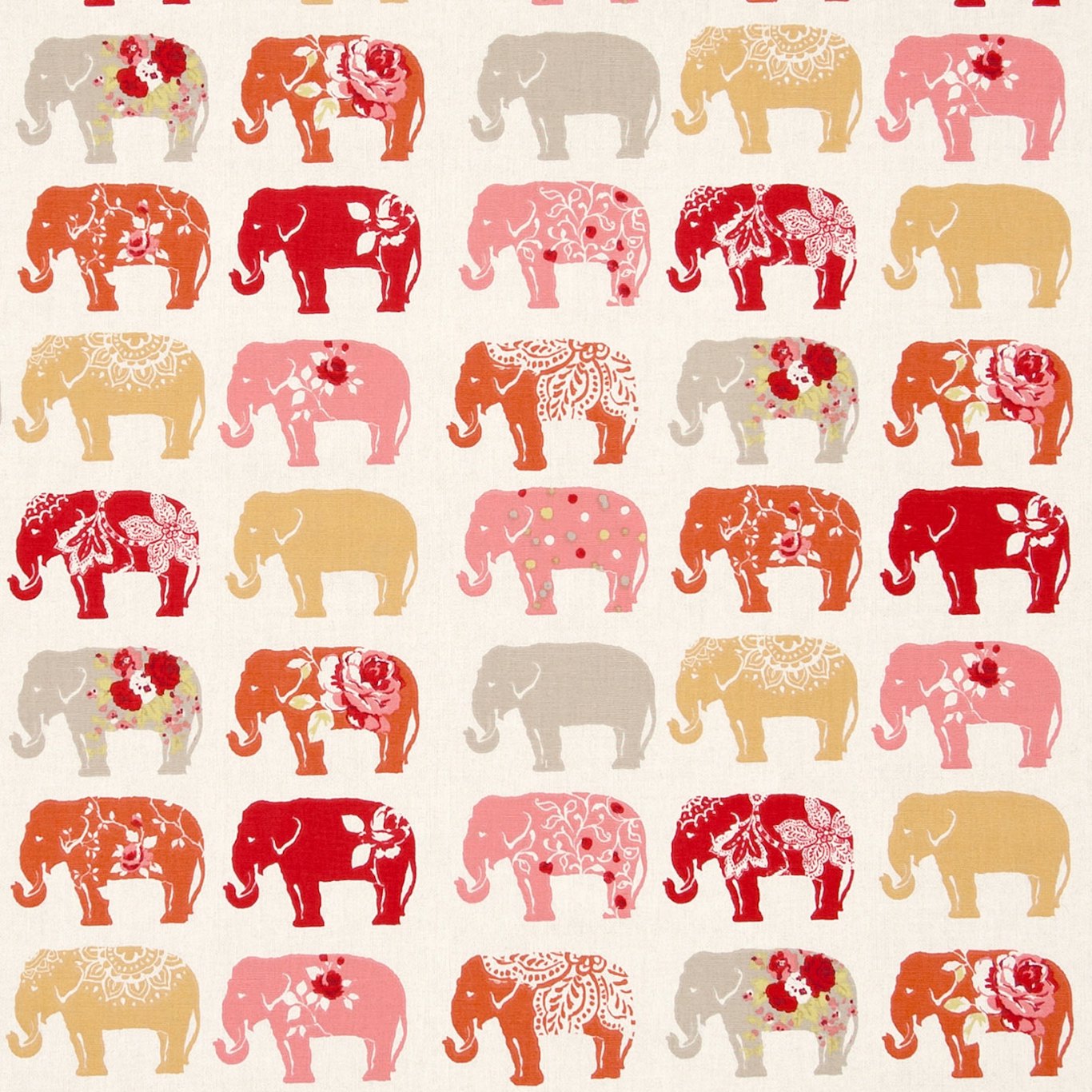 Clarke & Clarke kangas Elephants
