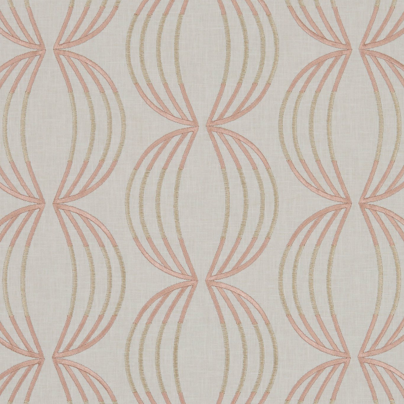 Clarke & Clarke kangas Carraway Rose