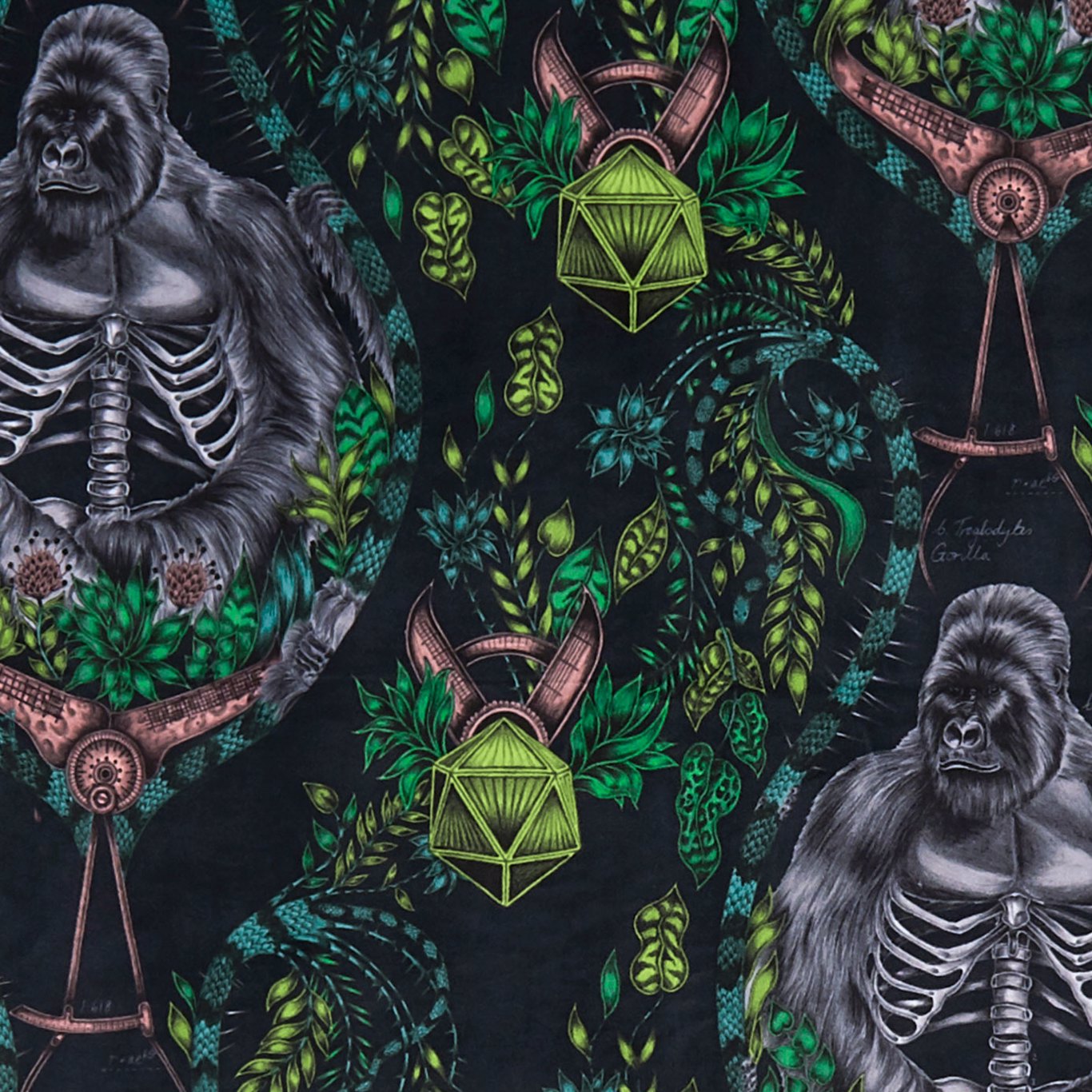 Clarke & Clarke kangas Silverback Velvet