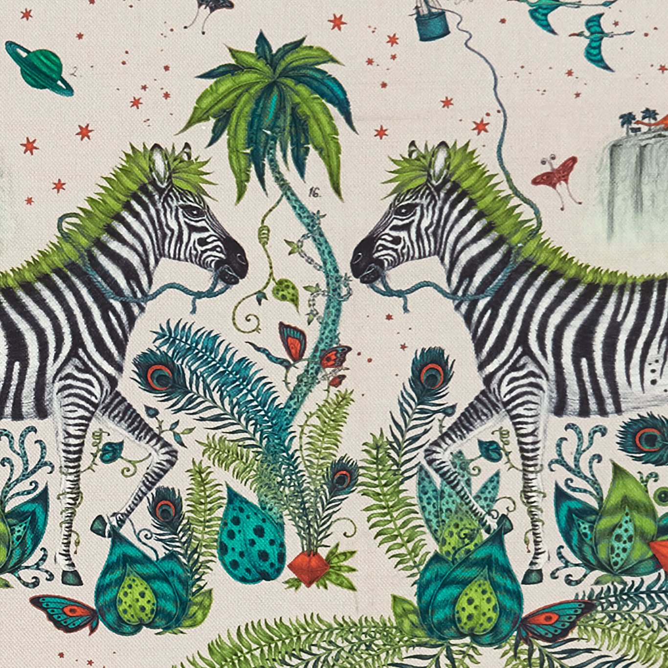 Clarke & Clarke kangas Lost World Linen