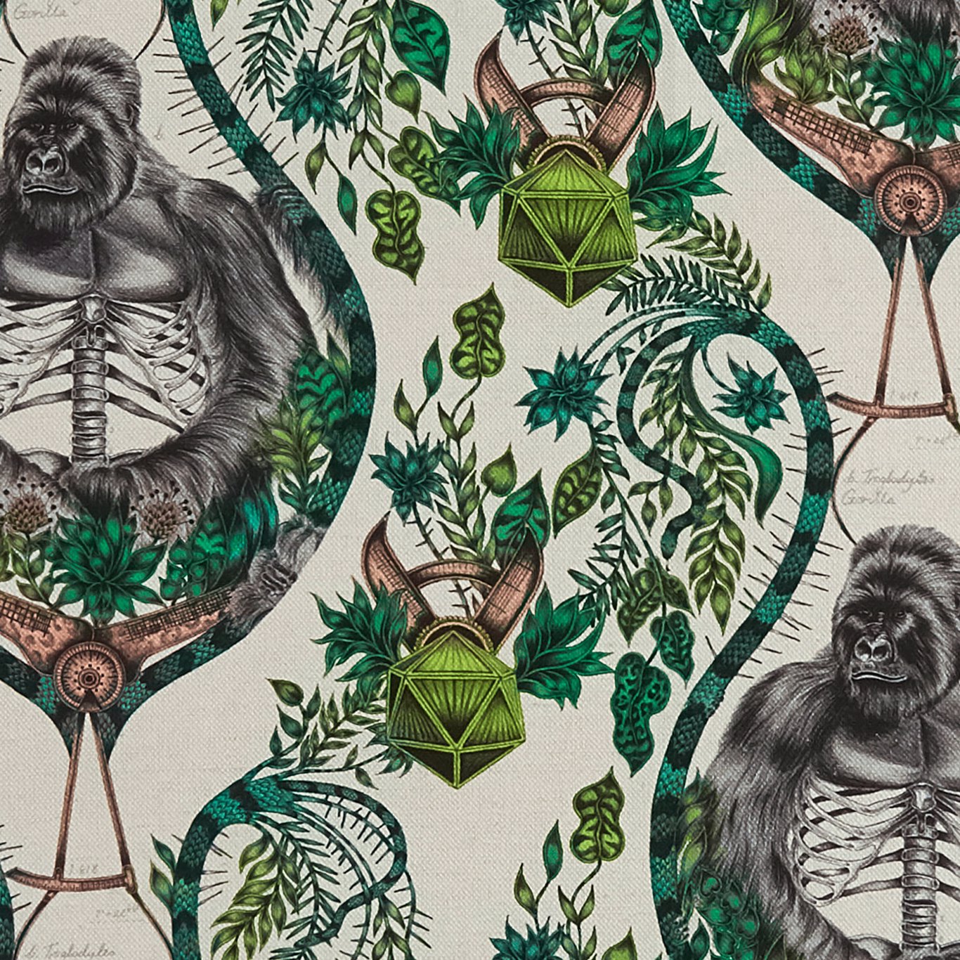Clarke & Clarke kangas Silverback Linen