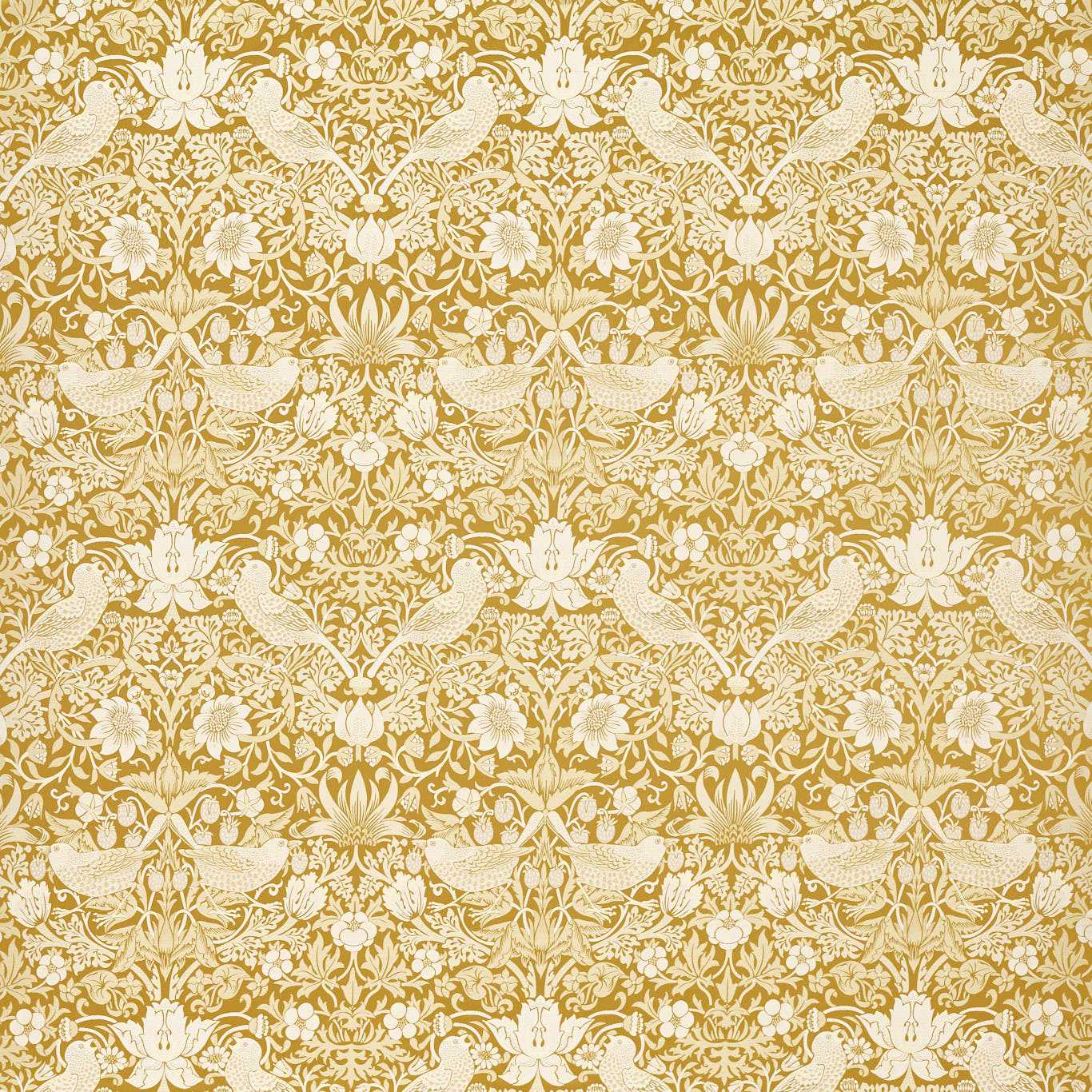 Clarke & Clarke kangas Strawberry Thief Jacquard