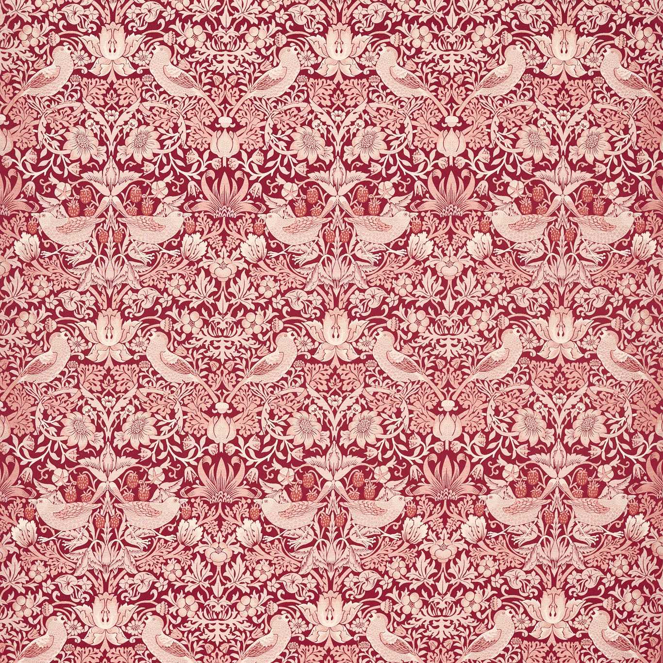 Clarke & Clarke kangas Strawberry Thief Jacquard
