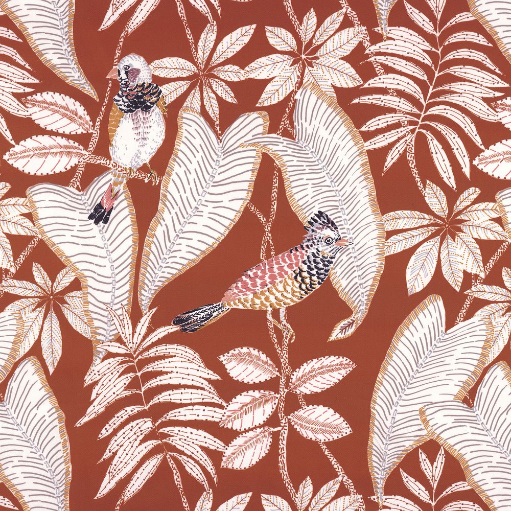 Casamance kangas Grand Duc Orange Brulee