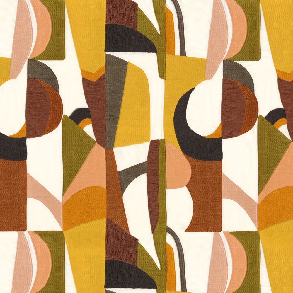 Casamance kangas Fascination Olive / Mimosa