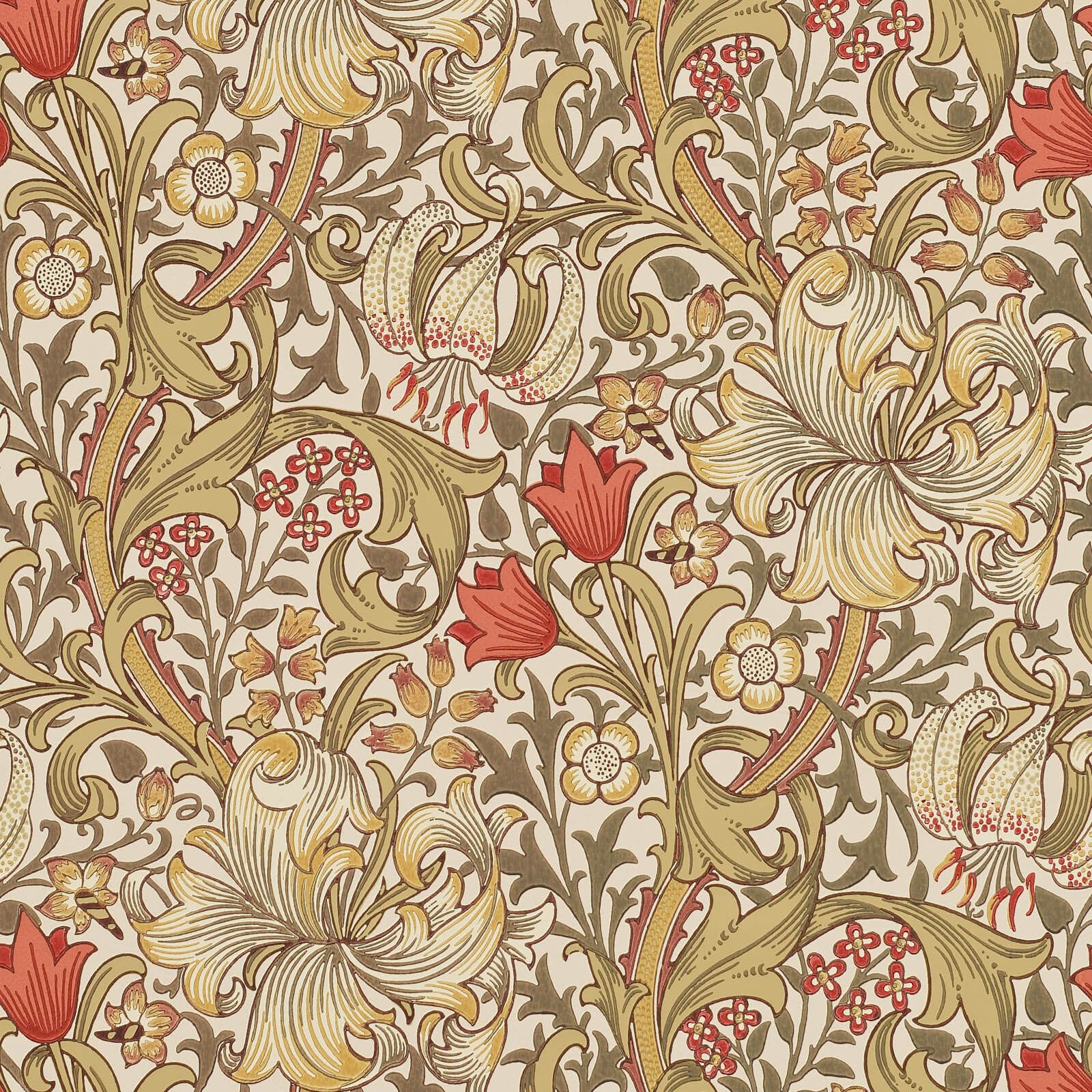 Morris & Co. tapeet Golden Lily