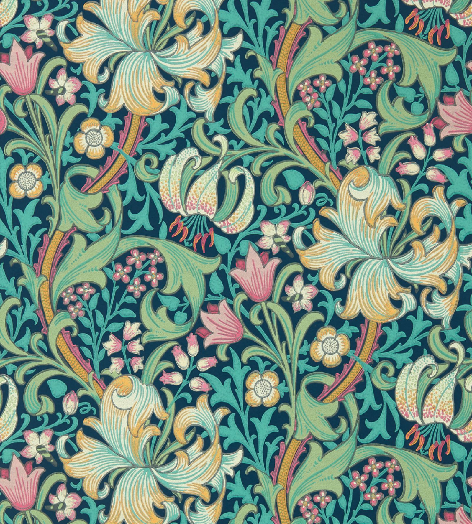 Morris & Co. tapeet Golden Lily