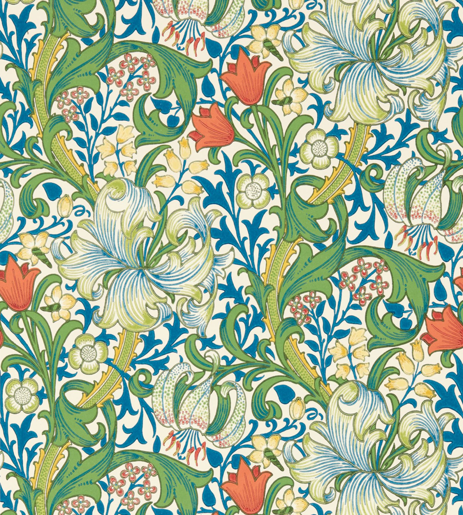 Morris & Co. tapeet Golden Lily