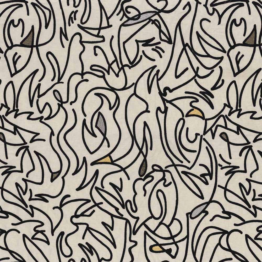 Casamance kangas Anamorphose Noir