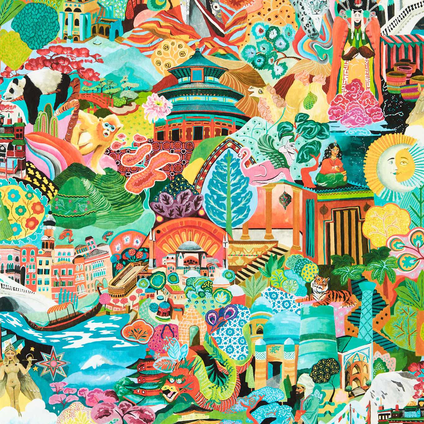 Harlequin tapeet Journey of Discovery Wide Width