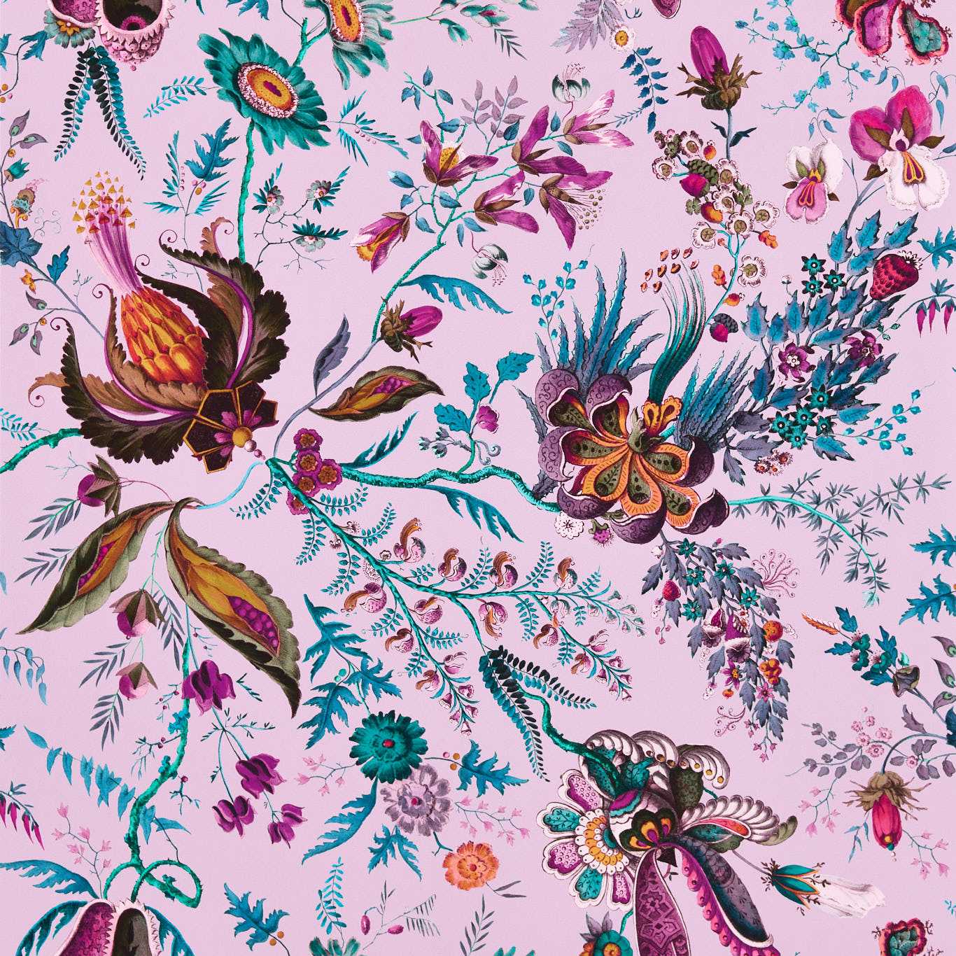 Harlequin tapeet Wonderland Floral Wide Width