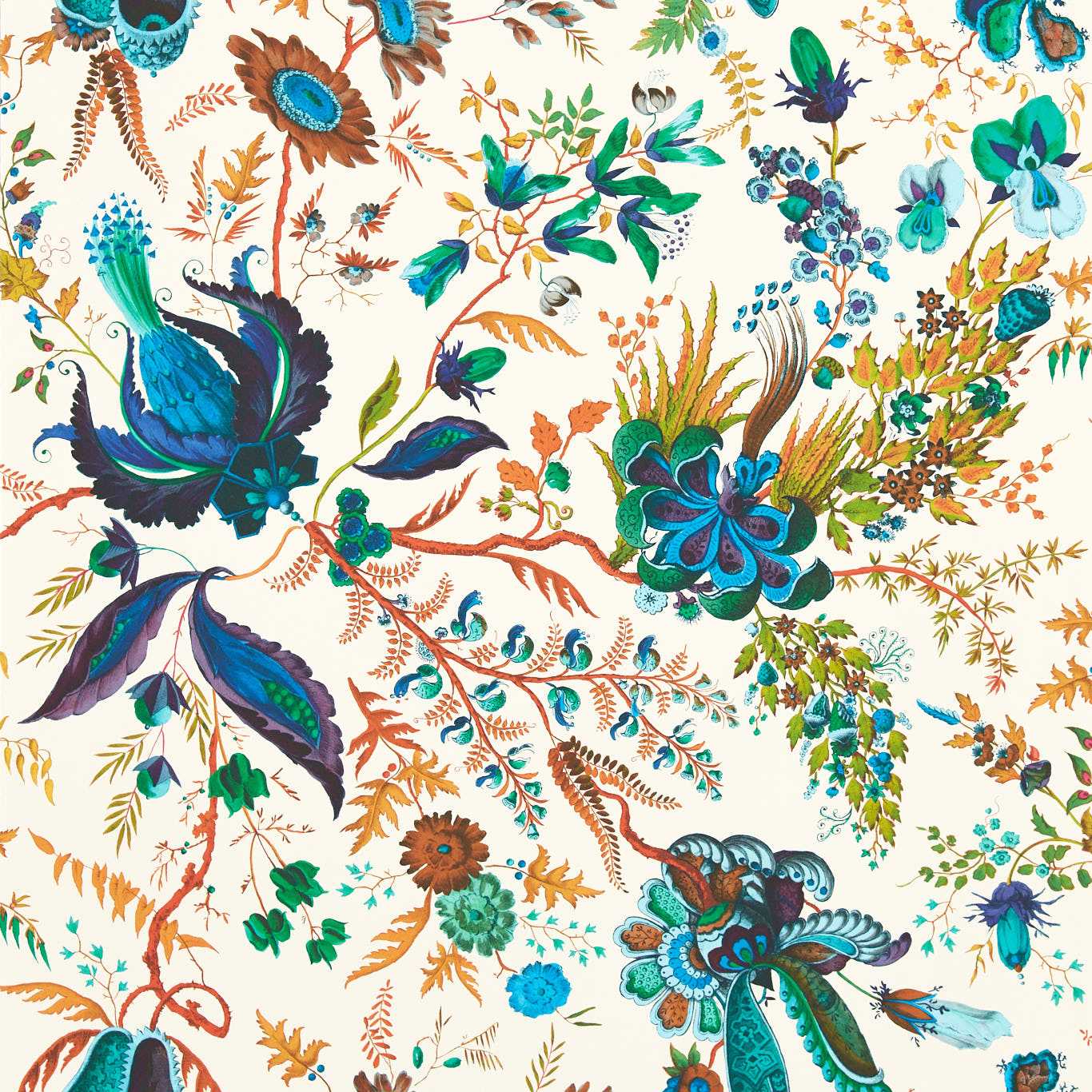 Harlequin tapeet Wonderland Floral Wide Width