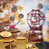 Bold Monkey laud Hypnotising Round Dining Table Gold