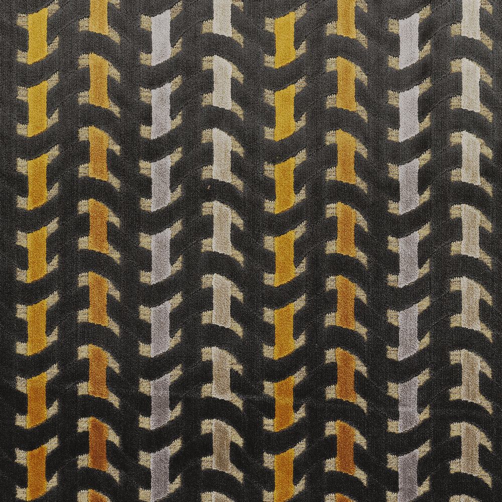 9195 - Left211 Casamance kangas Kappa Noir De Lune / Mordore