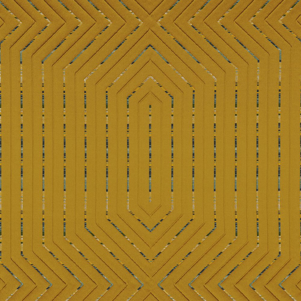 9132 - Left211 Casamance kangas Pyramide Jaune Or