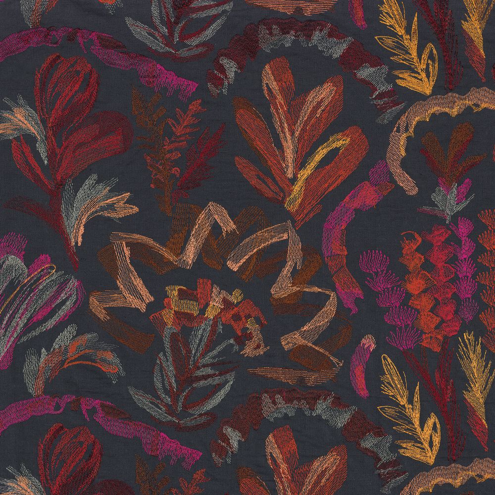 Casamance kangas Kumba Anthracite Multico