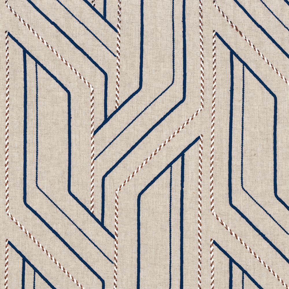 Casamance kangas Inka Flax / Marine