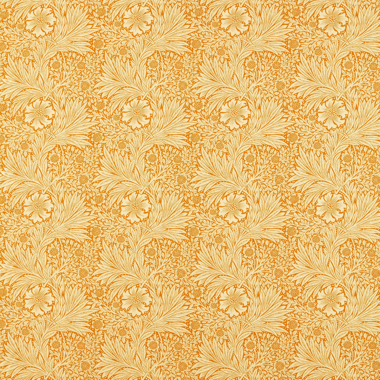marigold-morris-and-co-cream-orange-fabric-226981-image01 Morris & Co kangas Marigold