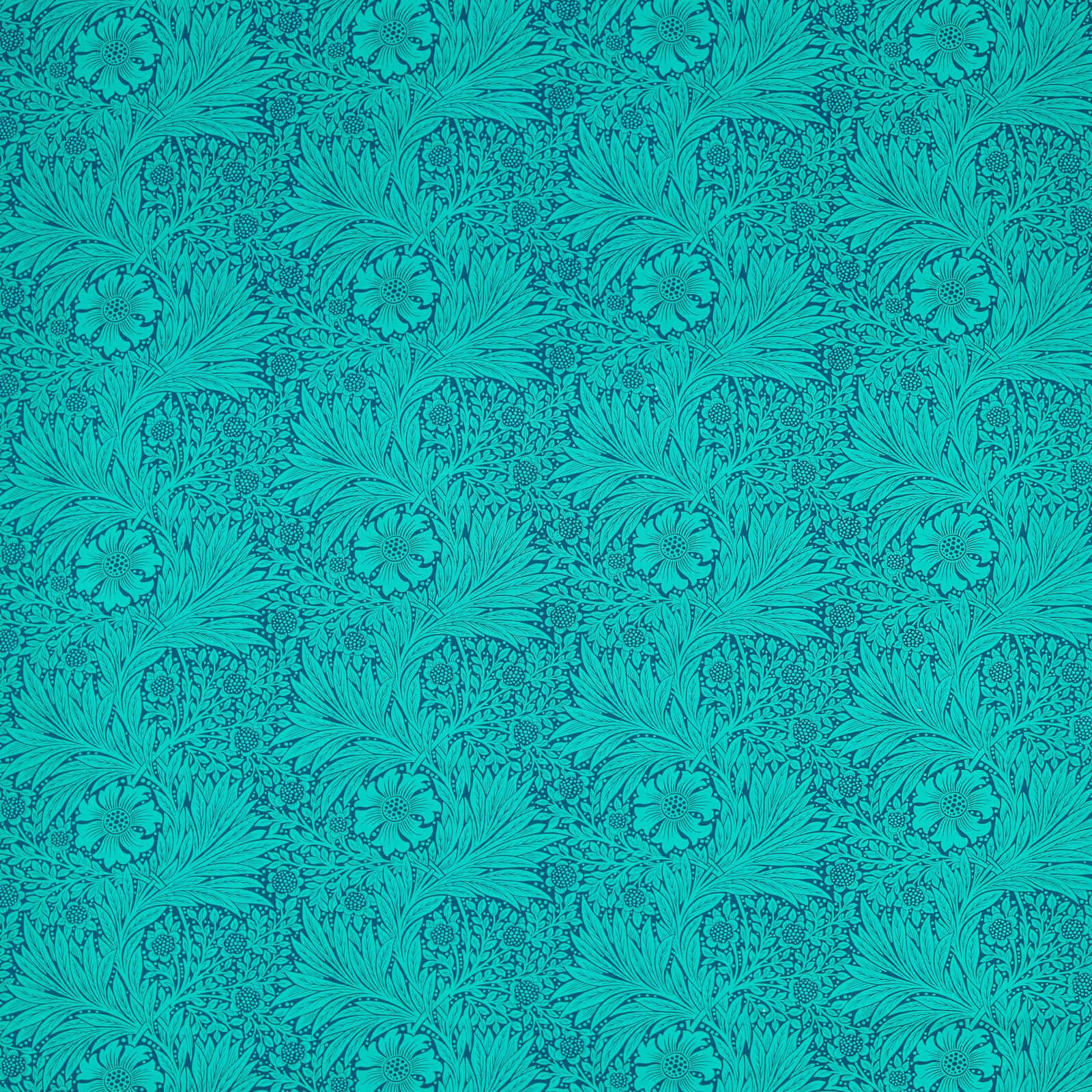marigold-morris-and-co-navy-turquoise-fabric-226846-image01 Morris & Co kangas Marigold