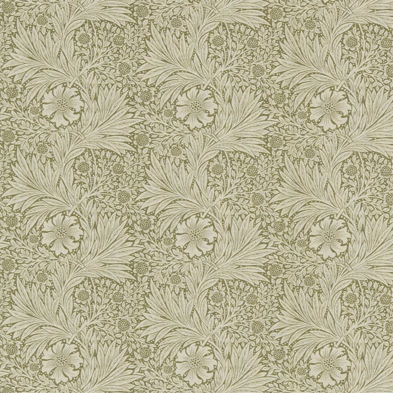 marigold-morris-and-co-olive-linen-fabric-220318-image01 Morris & Co kangas Marigold