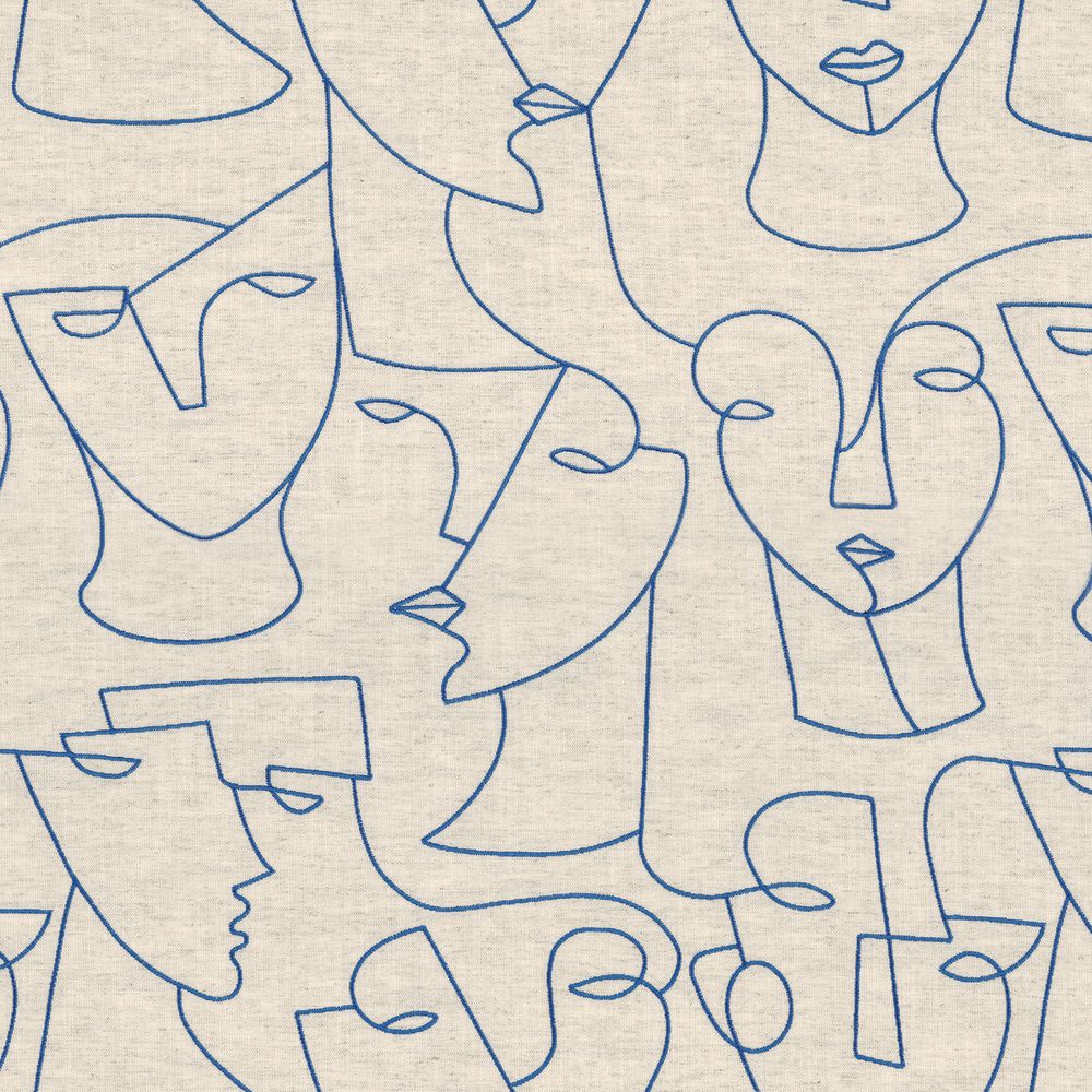 Camengo kangas Visage Lin Indigo