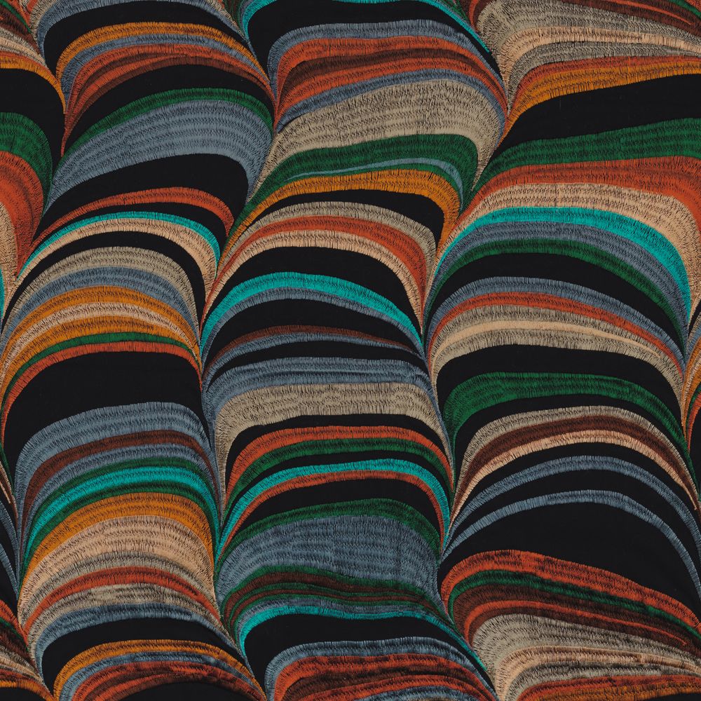 15059 - Left211 Casamance kangas Strates Acajou Pierre Bleue