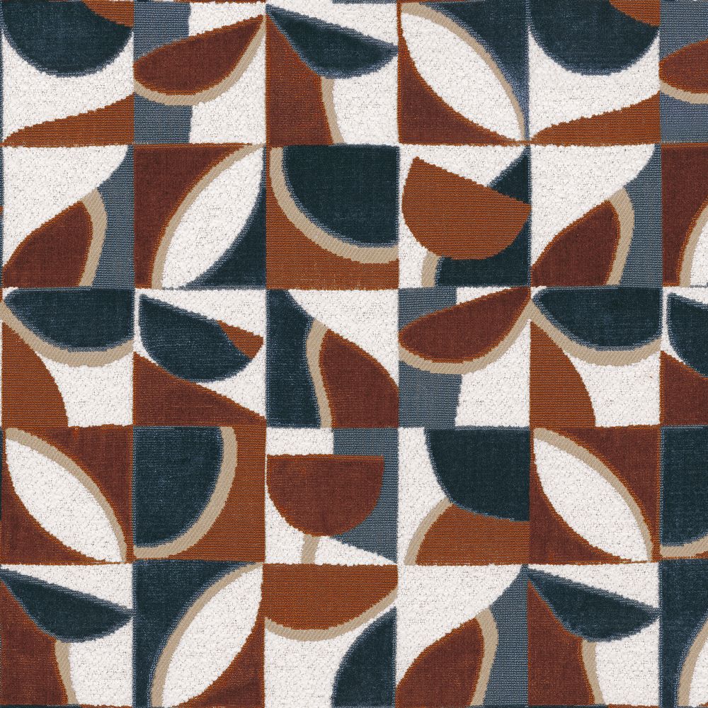 Casamance kangas Impatient Bleu Nordique Acajou