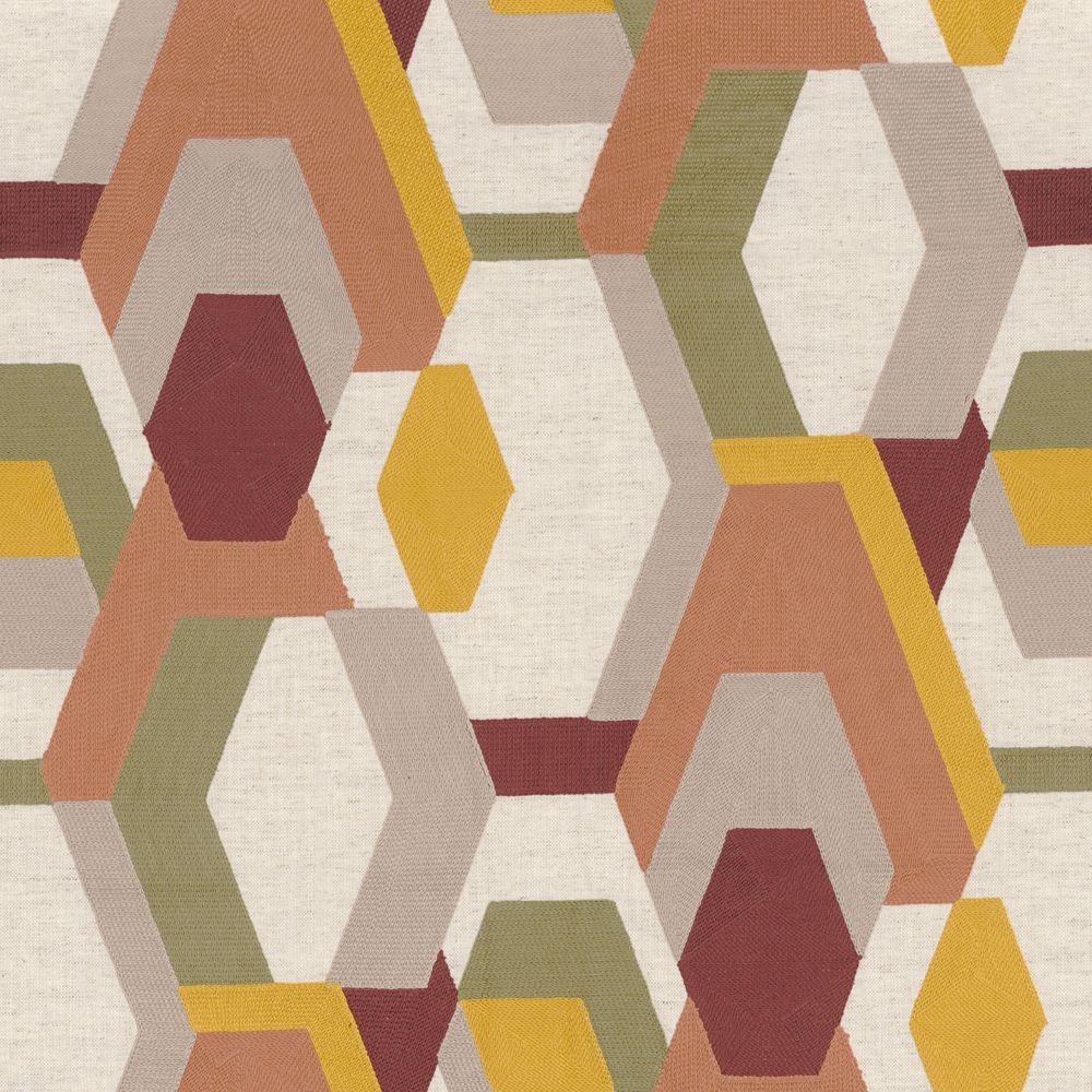 Casamance kangas Decoupage Moutarde Olive