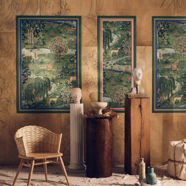 owl-and-willow-morris-and-co-bayleaf-orange-wallpaper-217055-image02 Morris & Co. tapeet Owl & Willow