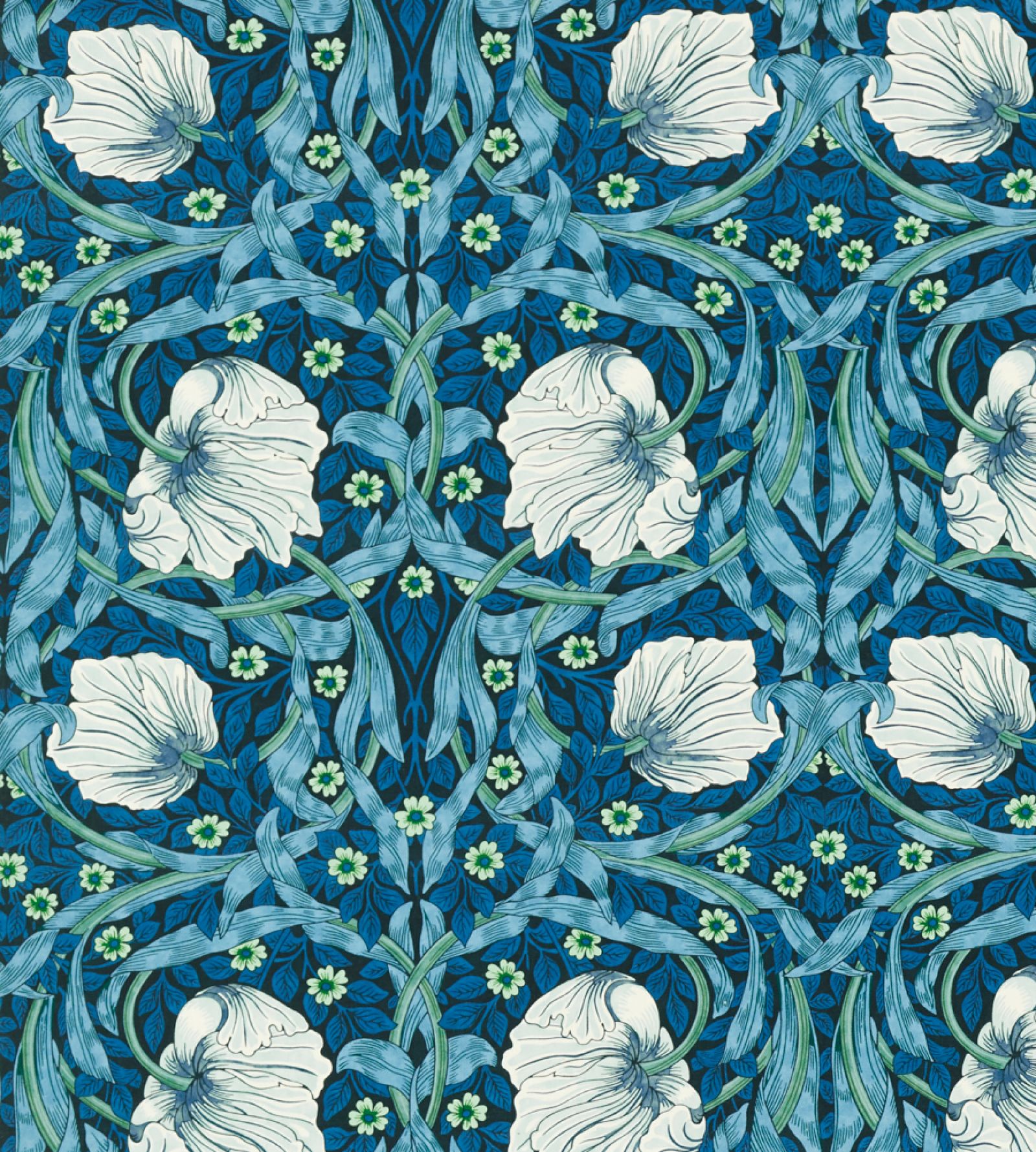 pimpernel-morris-and-co-midnight-opal-fabric-227212-image01 Morris & Co kangas Pimpernel