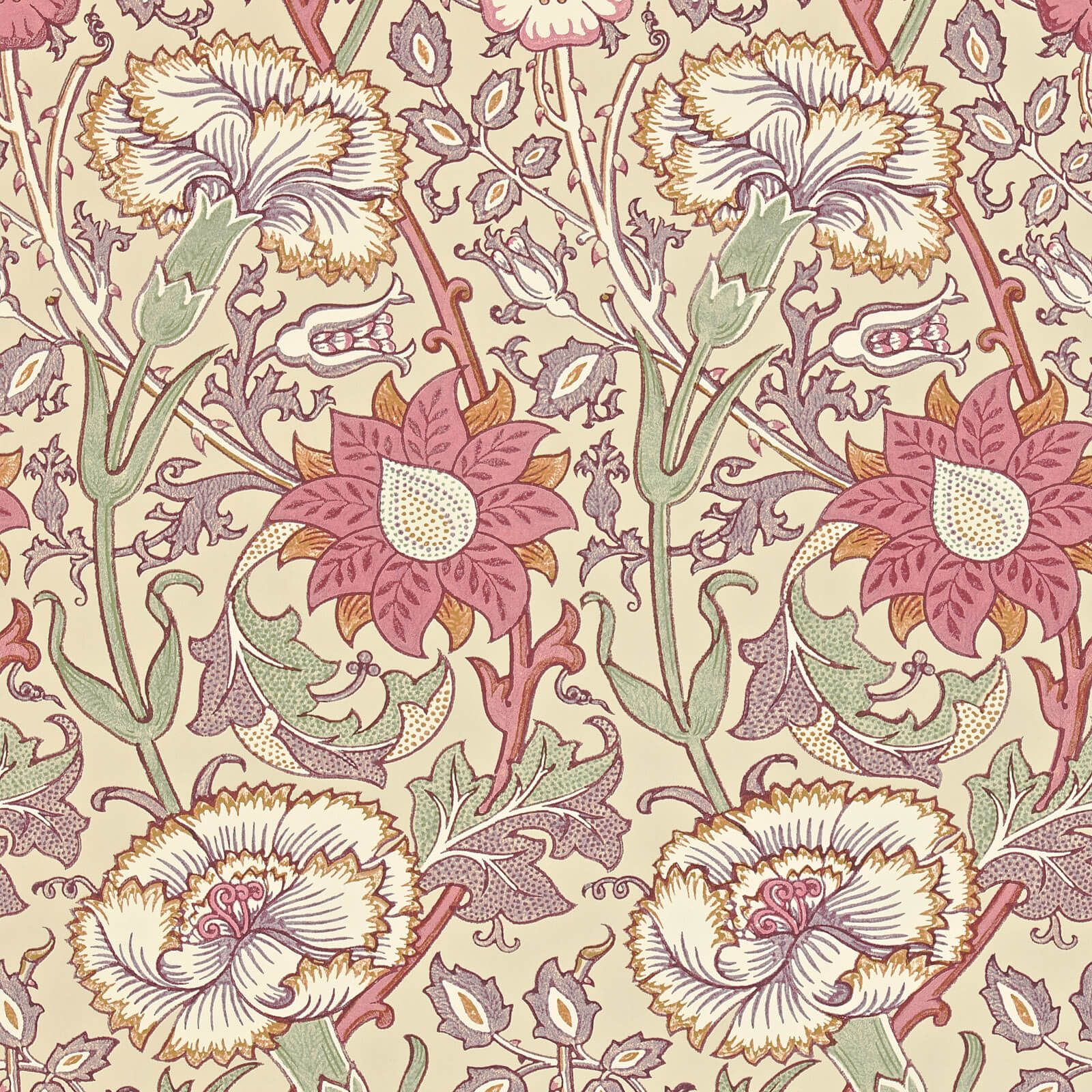 Morris & Co. tapeet Pink & Rose