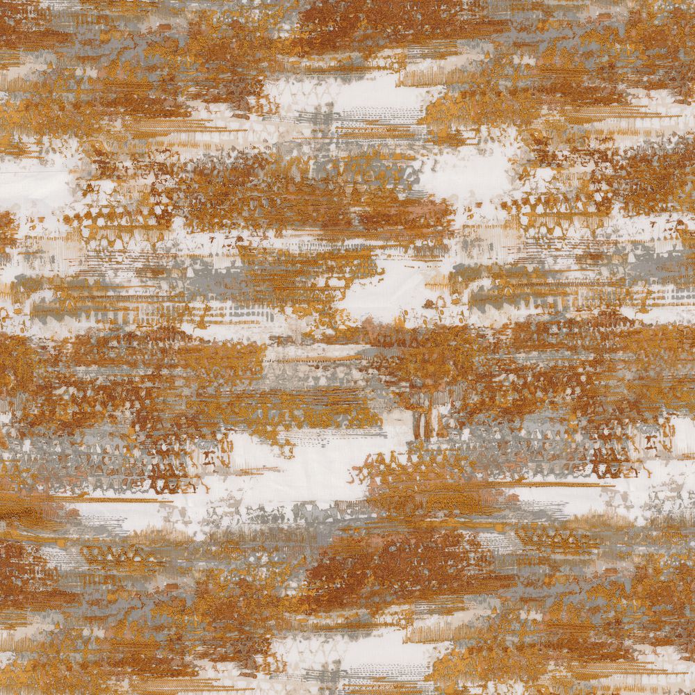 Casamance kangas Abstraction Terre De Sienne