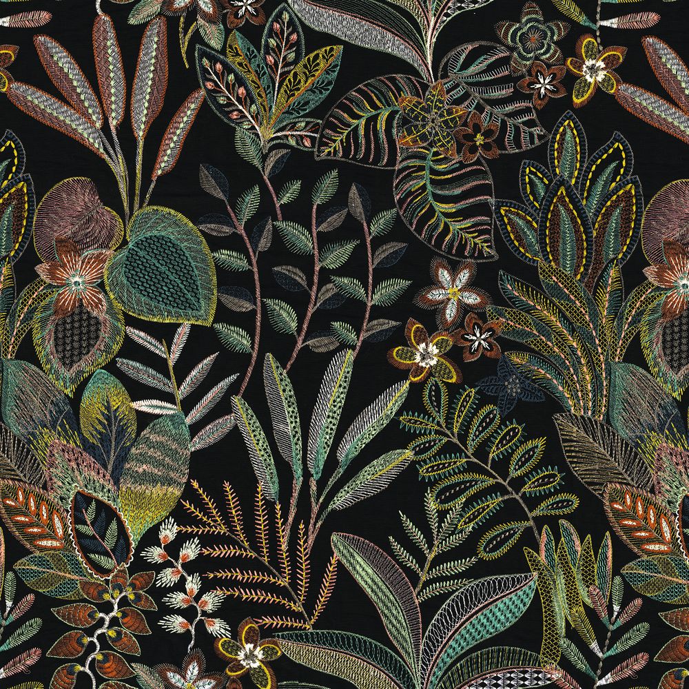 Casamance kangas Tereshchenko Noir De Lune / Bois De Rose