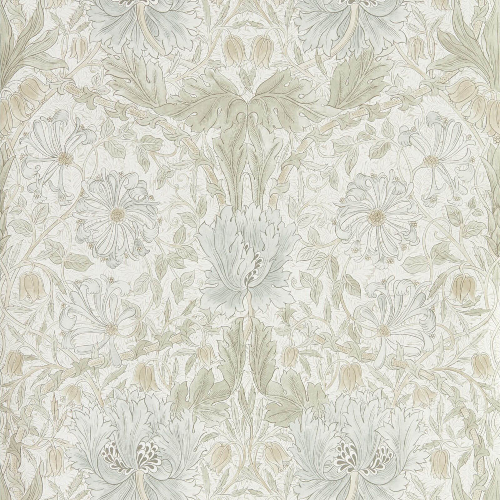 pure-honeysuckle-and-tulip-morris-and-co-linen-wallpaper-216526-image01 Morris & Co. tapeet Pure Honeysuckle & Tulip