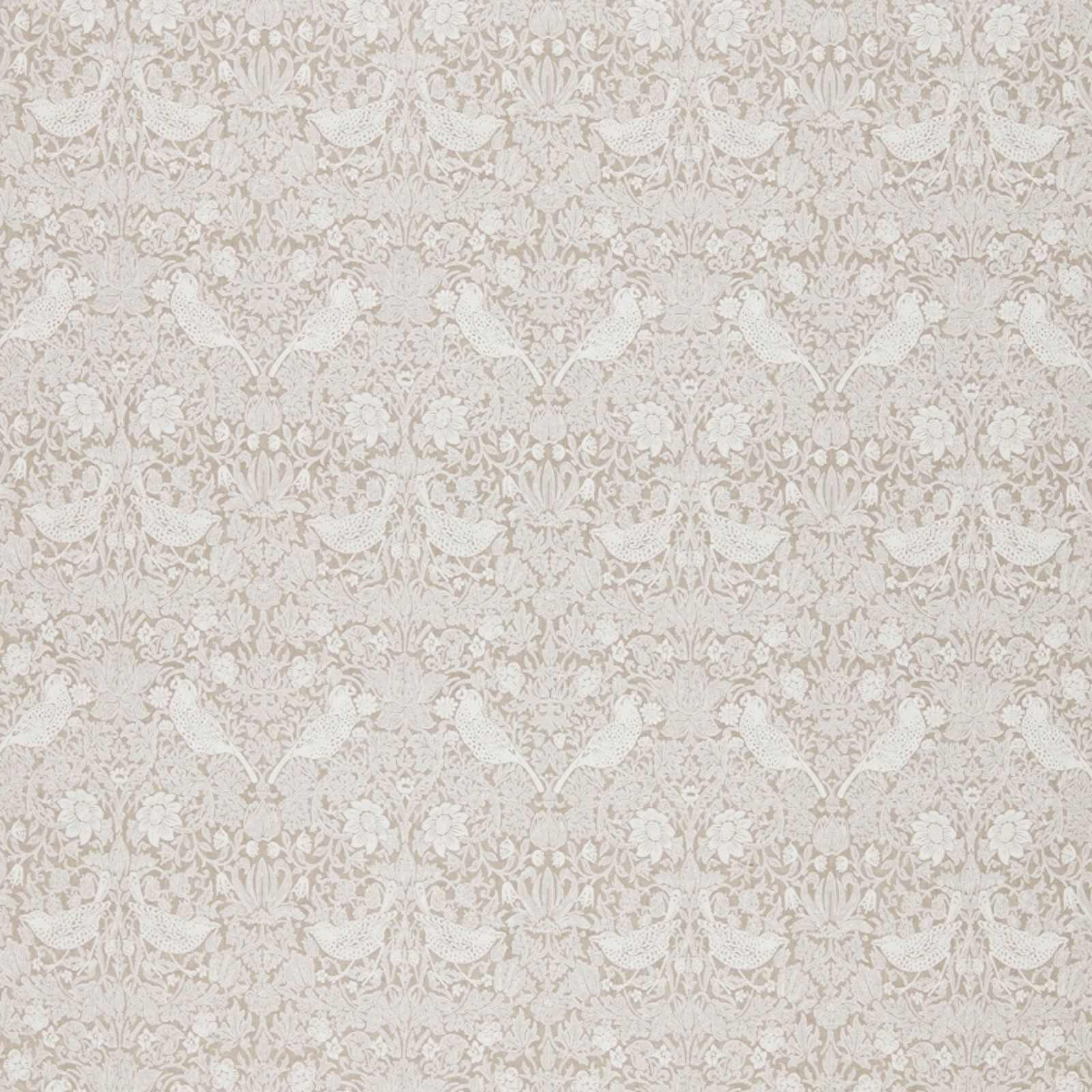pure-strawberry-thief-embroidery-morris-and-co-flax-fabric-236071-image01 Morris & Co kangas Pure Strawberry Thief Embroidery