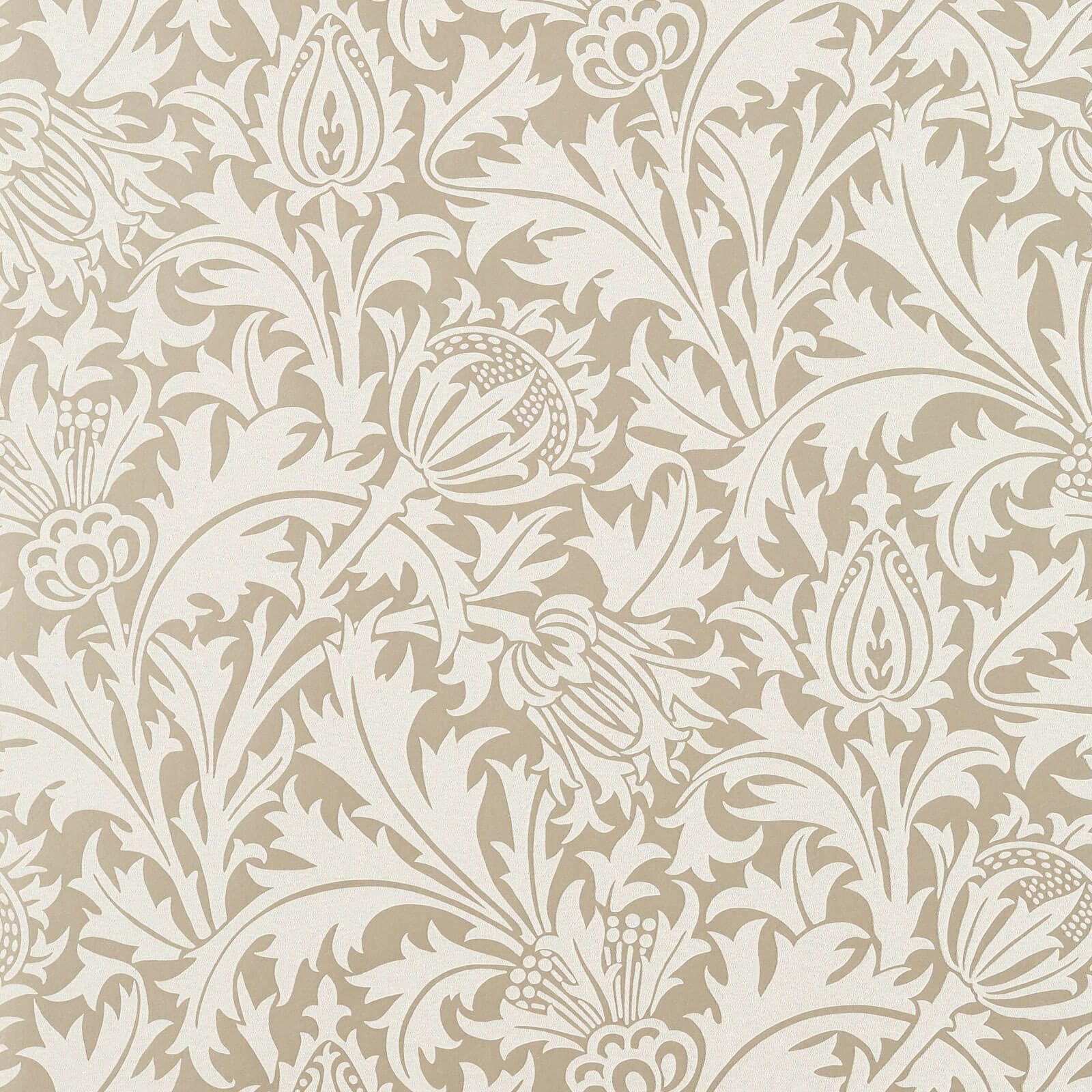 Morris & Co. tapeet Pure Thistle Beaded