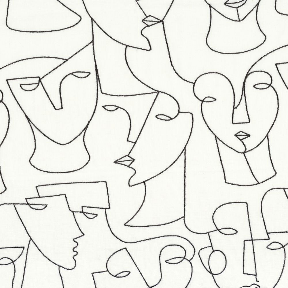 Camengo kangas Visage Black & White