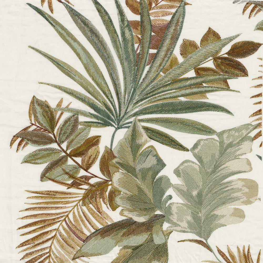 Casamance kangas Jardin D'Hiver Mordore / Celadon