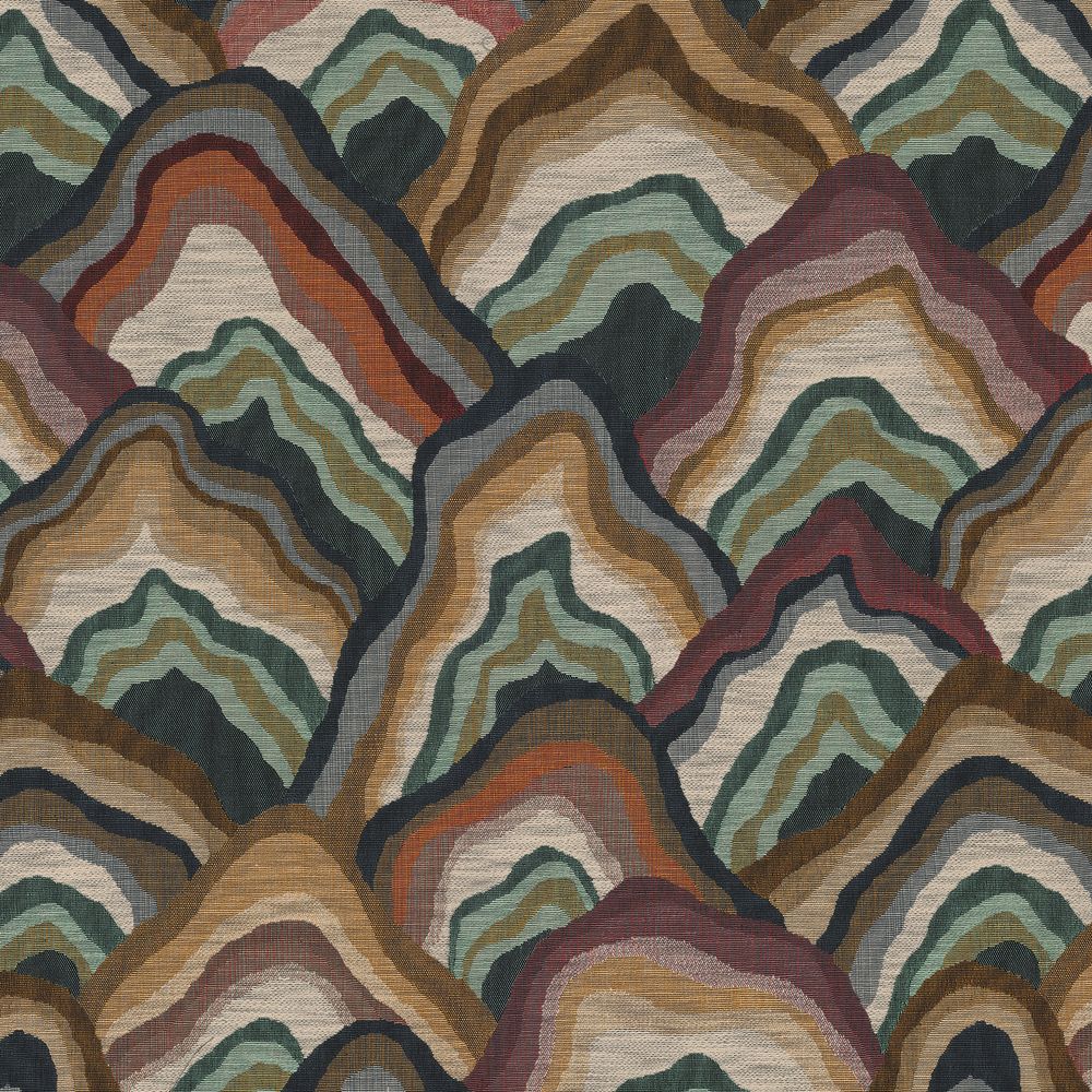 Casamance kangas Baru Celadon/Pourpre
