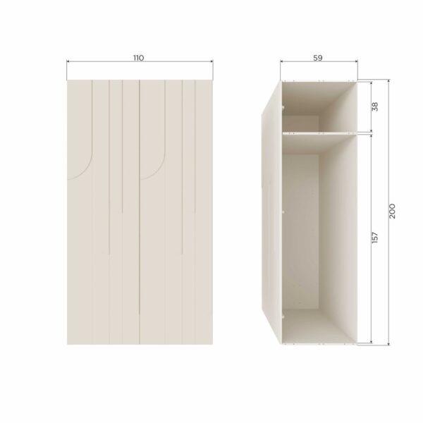 De Eekhoorn kapid Collection, 2-ukseline Rain