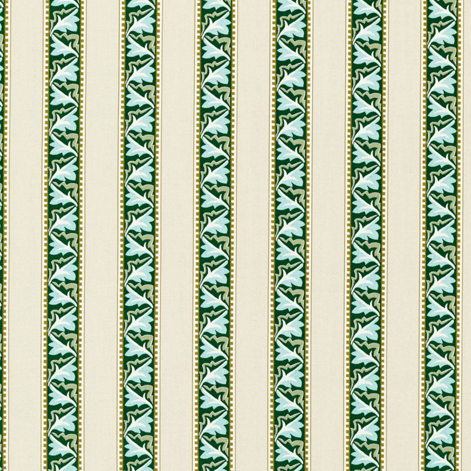 Morris & Co kangas Red Car Stripe