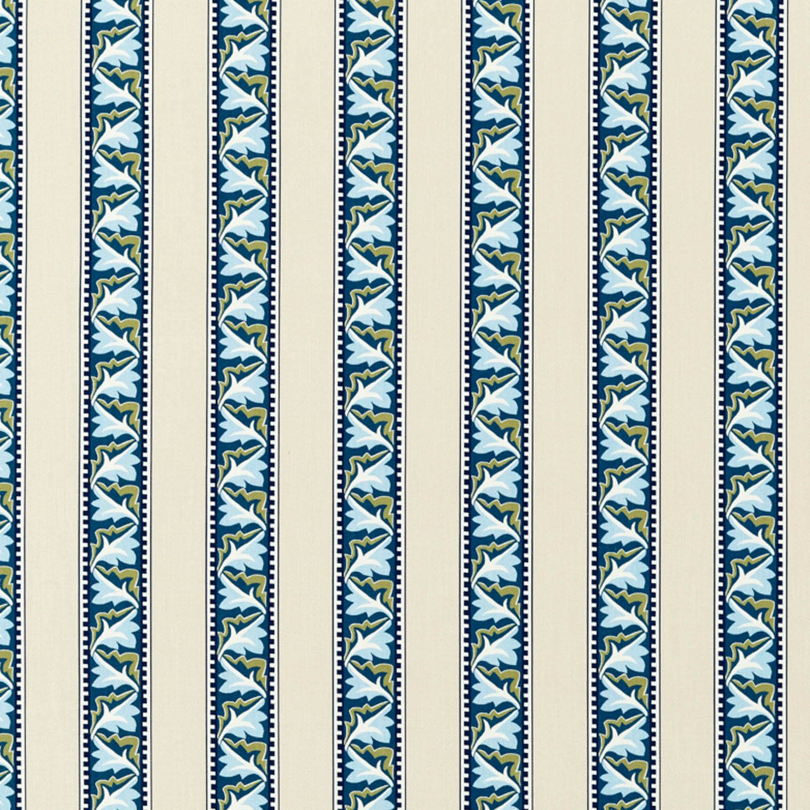 Morris & Co kangas Red Car Stripe