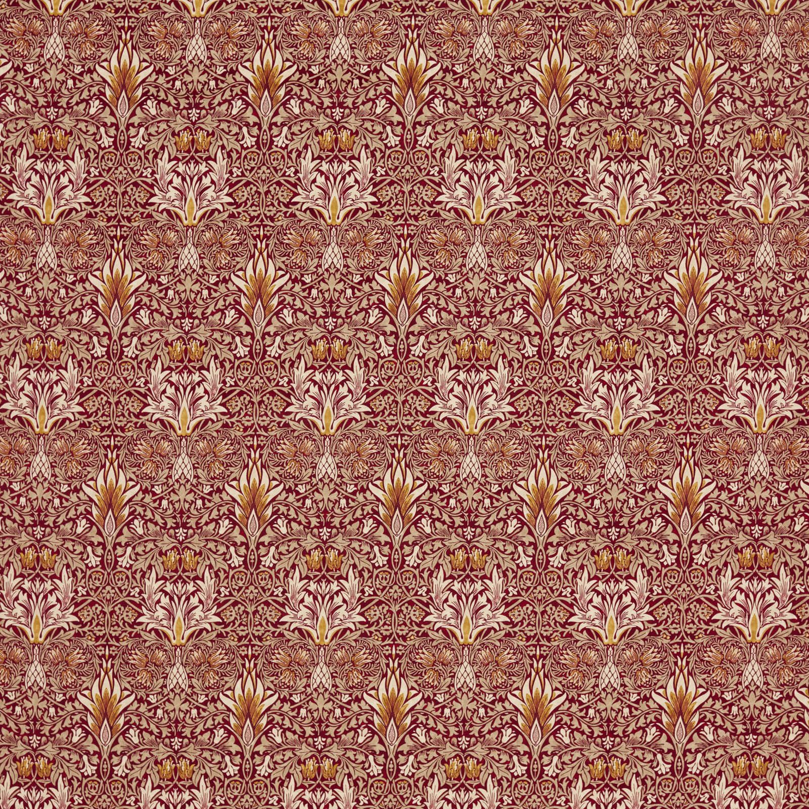 snakeshead-velvet-morris-and-co-crimson-saffron-fabric-236935-image01 Morris & Co kangas Snakeshead Velvet
